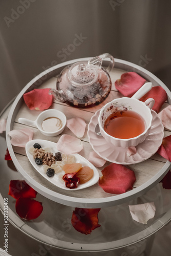 cup of tea and cookies