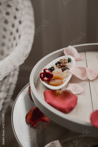 breakfast with yogurt and granola
