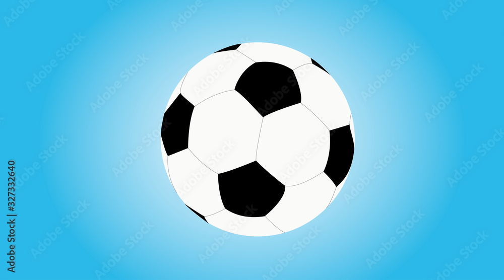 Obraz premium Vector Isolated Illustration of a Soccer or Football Ball