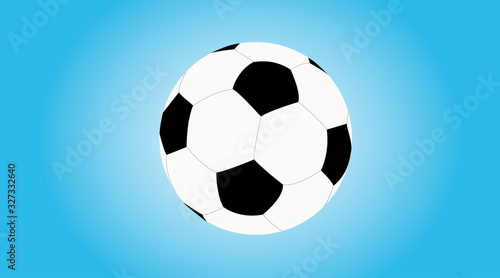 Vector Isolated Illustration of a Soccer or Football Ball 
