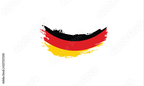 Germany flag brush national symbol decoration