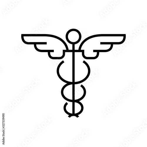 Medicine line icon, concept sign, outline vector illustration, linear symbol.