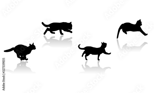 Cats silhouette  vector file