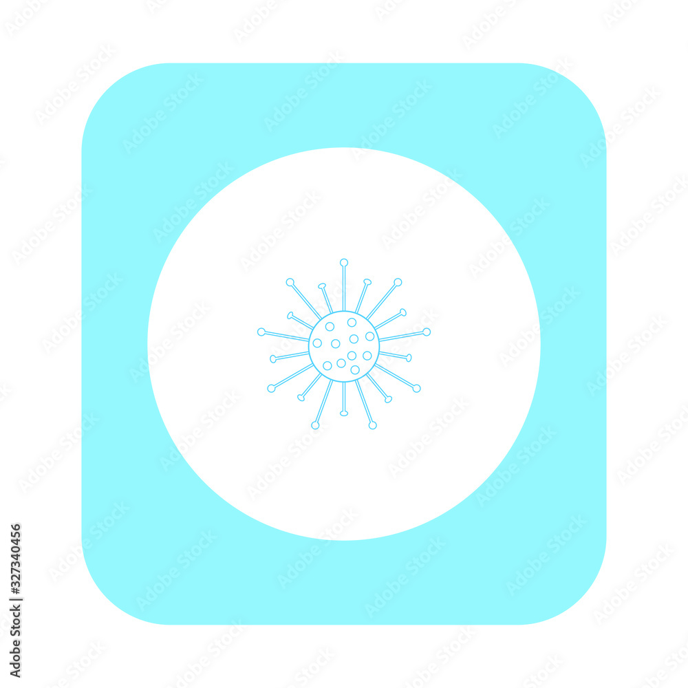 virus vector icon on white background virus vector icon on white background