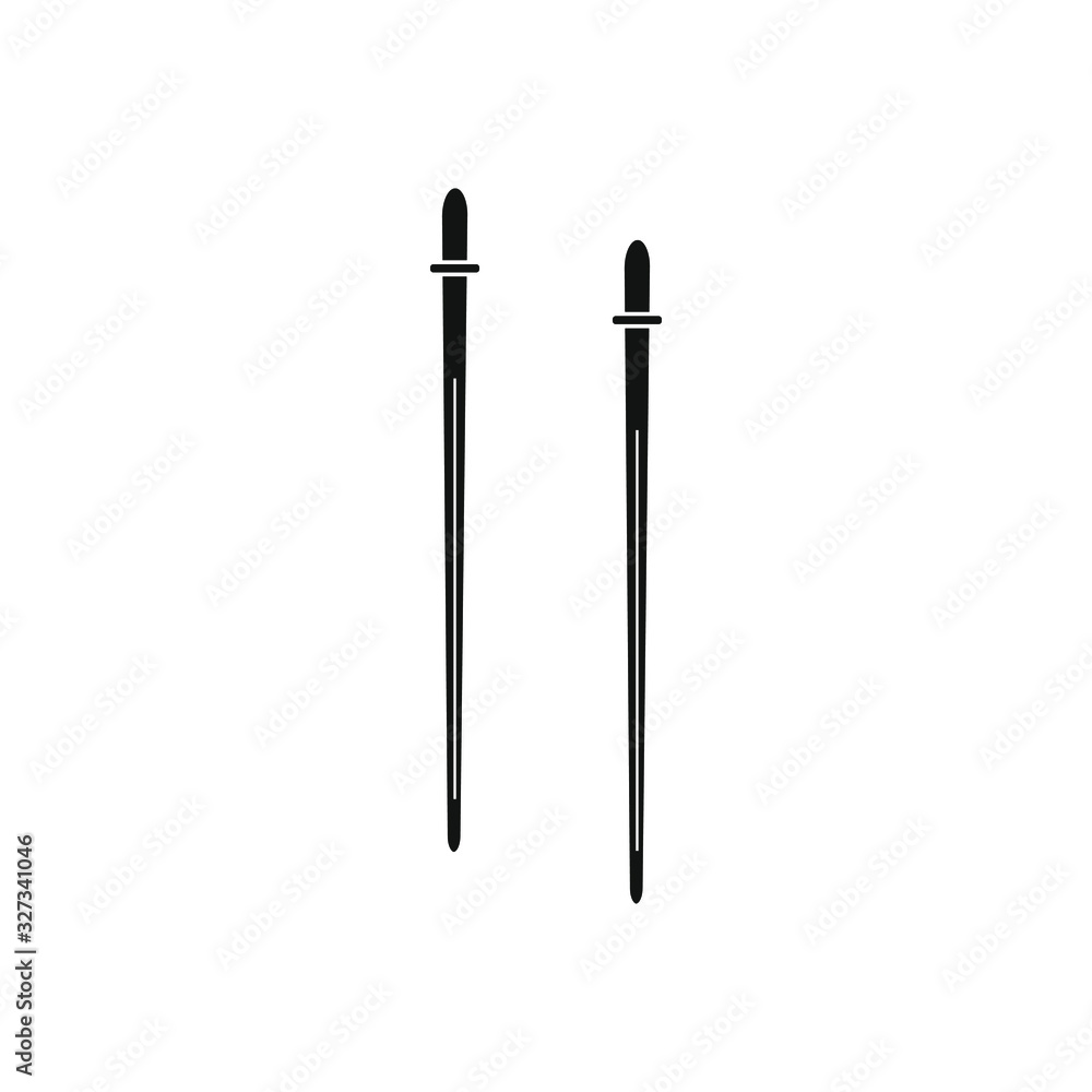 chinese chopsticks vector icon on white background chinese chopsticks vector icon on white background