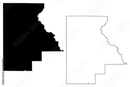 Highlands County, Florida (U.S. county, United States of America,USA, U.S., US) map vector illustration, scribble sketch Highlands map