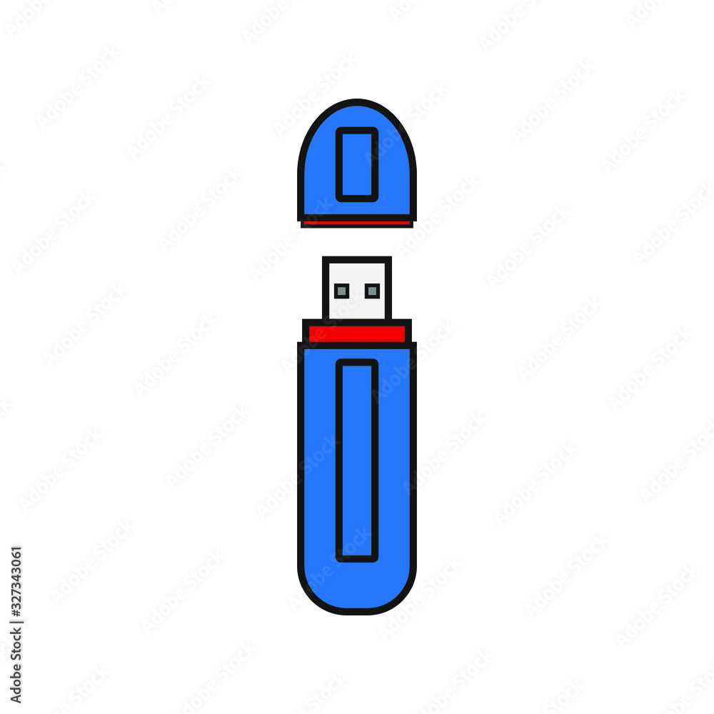 usb port on white background, icon vector usb port on white background, icon vector