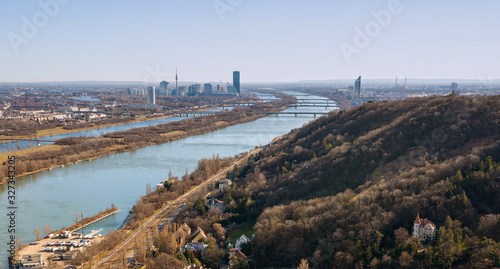 aerial view of the city