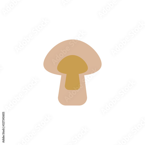 mushroom white background, icon vector