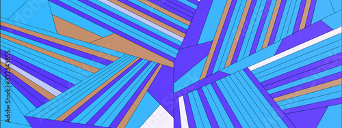 Simple colorful geometric abstract patterns