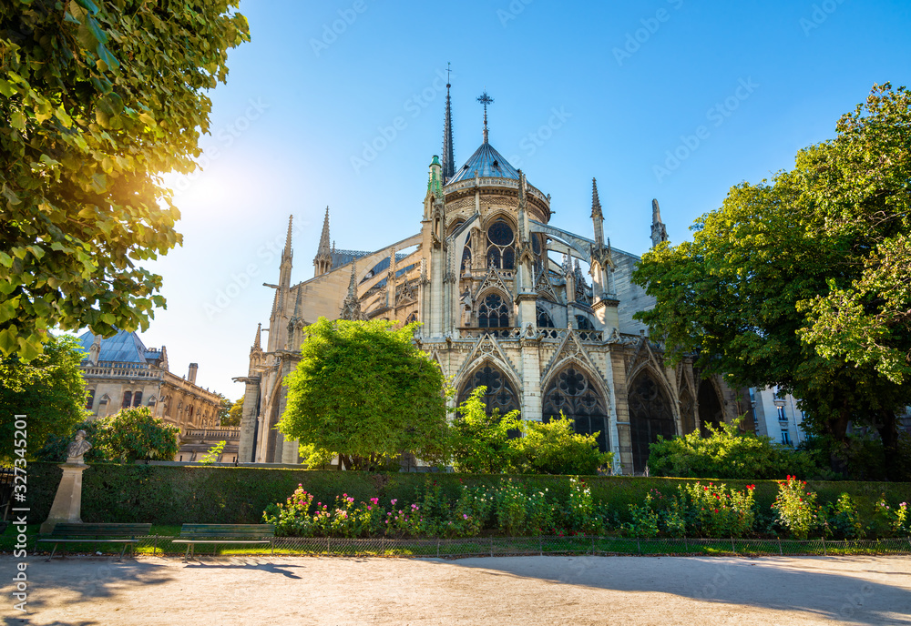 Obraz premium Notre Dame at sunrise