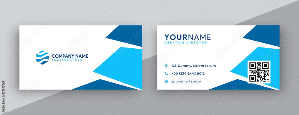 abstract blue business card design abstract blue business card design