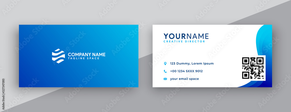 abstract blue business card design abstract blue business card design