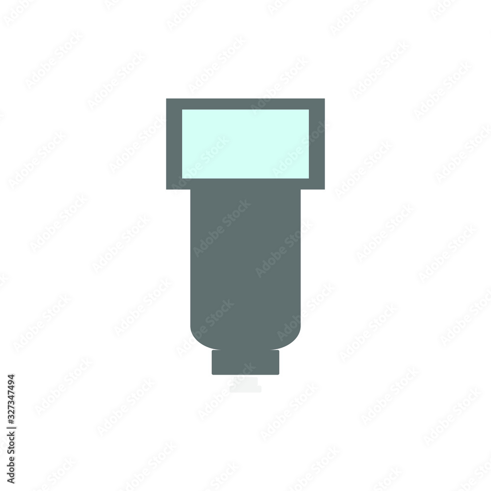 photo camera flash vector icon on white background photo camera flash vector icon on white background
