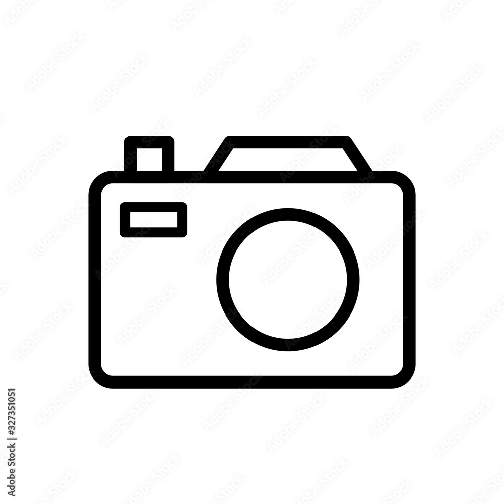 Camera icon line style Camera icon line style