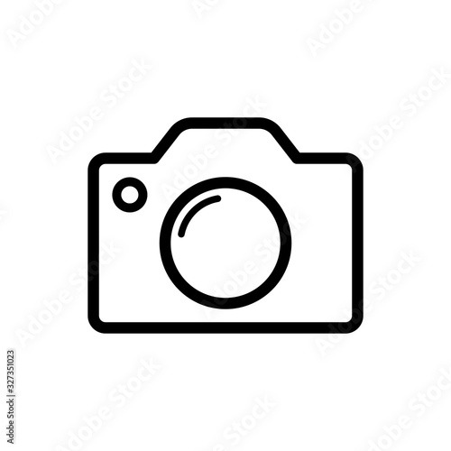 Camera icon line style