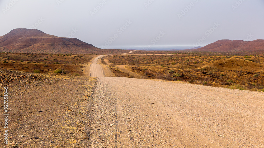 roadtrip on namibian gravel roads