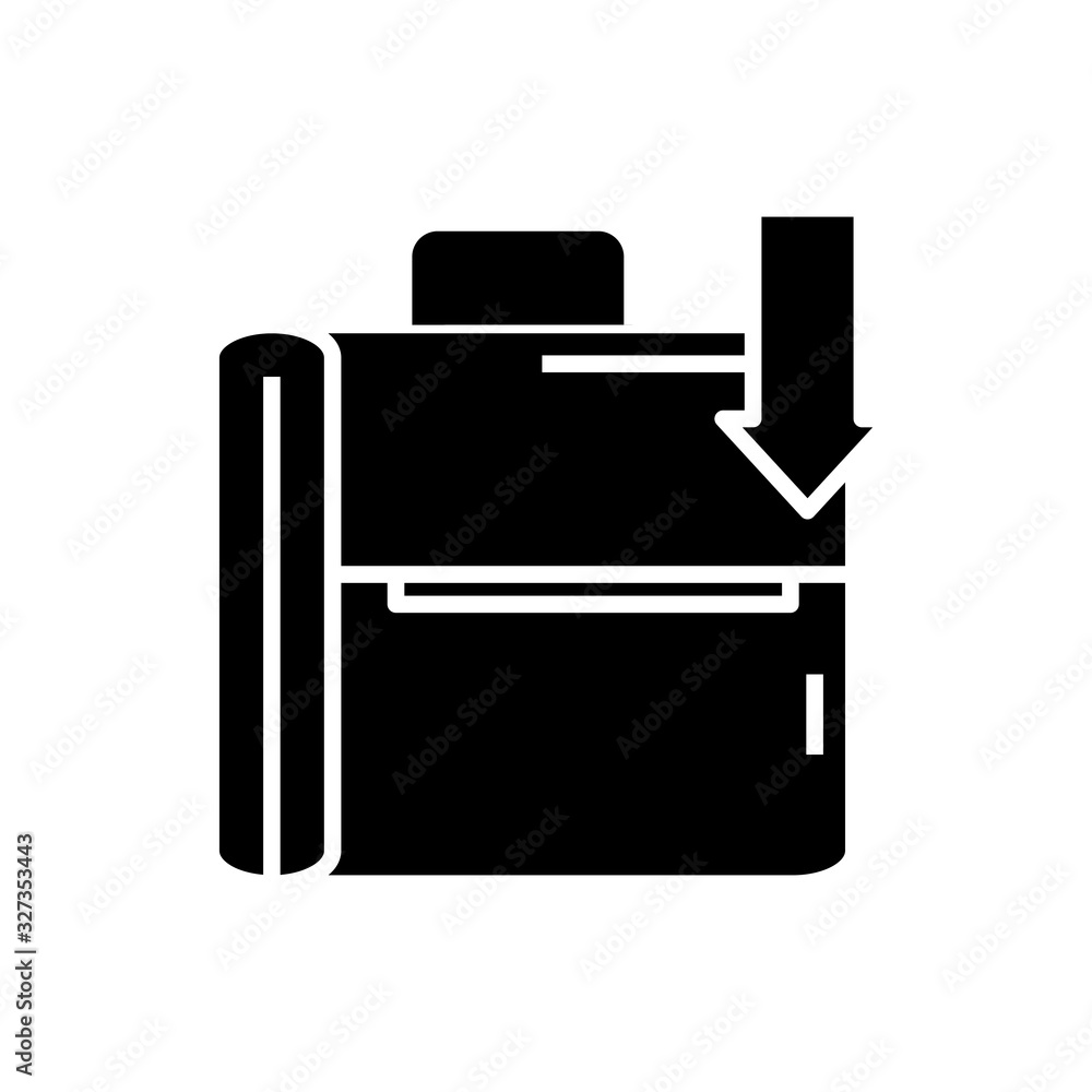 Hidden files black icon, concept illustration, vector flat symbol, glyph sign. Hidden files black icon, concept illustration, vector flat symbol, glyph sign.