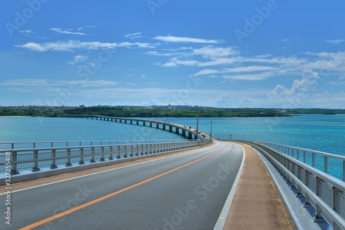 沖縄 宮古島の海と伊良部大橋