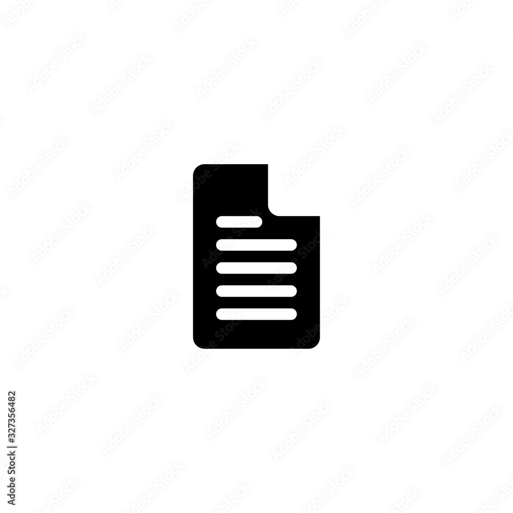 Paper file icon. Text symbol. Logo design element Paper file icon. Text symbol. Logo design element