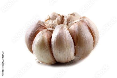 Garlic isolated on white