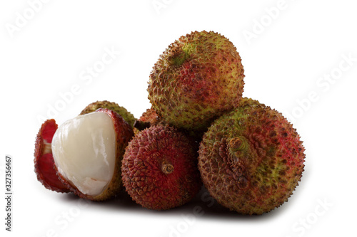 Lychee isolated on white