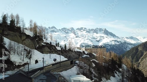 Montenvers, Chamonix, view by drone