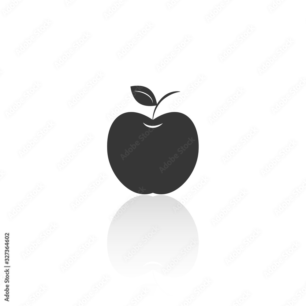 solid icons for apple,fruit,shadow,vector,illustrations solid icons for apple,fruit,shadow,vector,illustrations