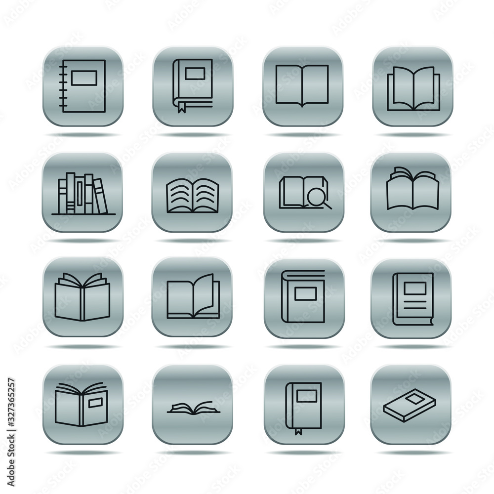Book set icon template color editable. Book pack symbol vector sign isolated on white background. Simple logo vector illustration for graphic and web design. Book set icon template color editable. Book pack symbol vector sign isolated on white background. Simple logo vector illustration for graphic and web design.