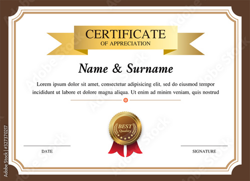 certificate template, warranty