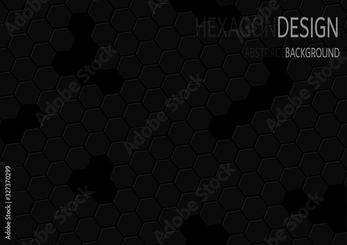 Abstract geometric hexagonal background. Grunge surface