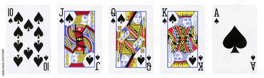 How many king, queen, jack and ace cards are present in each set