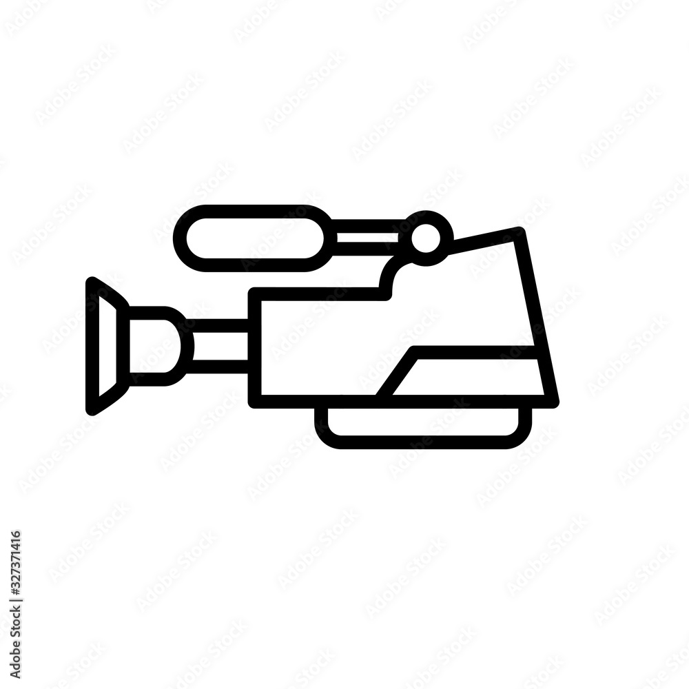 Fototapeta premium video camera icon line style