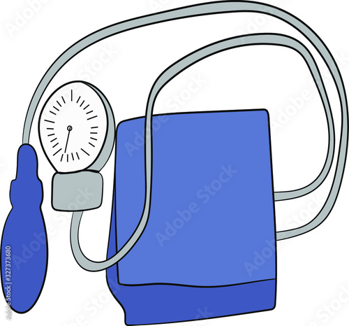 One tonometer on a white background.