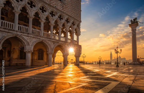 San Marco in Venice, Italy at the sunrise © Cara-Foto