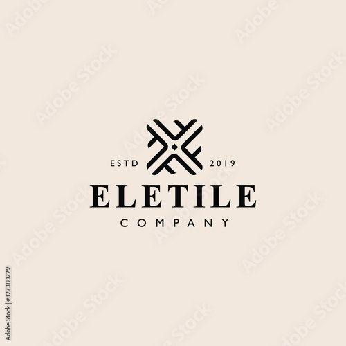 elegant f letter ornament logo icon vintage , vintage hipster elegant mandala fashion logo