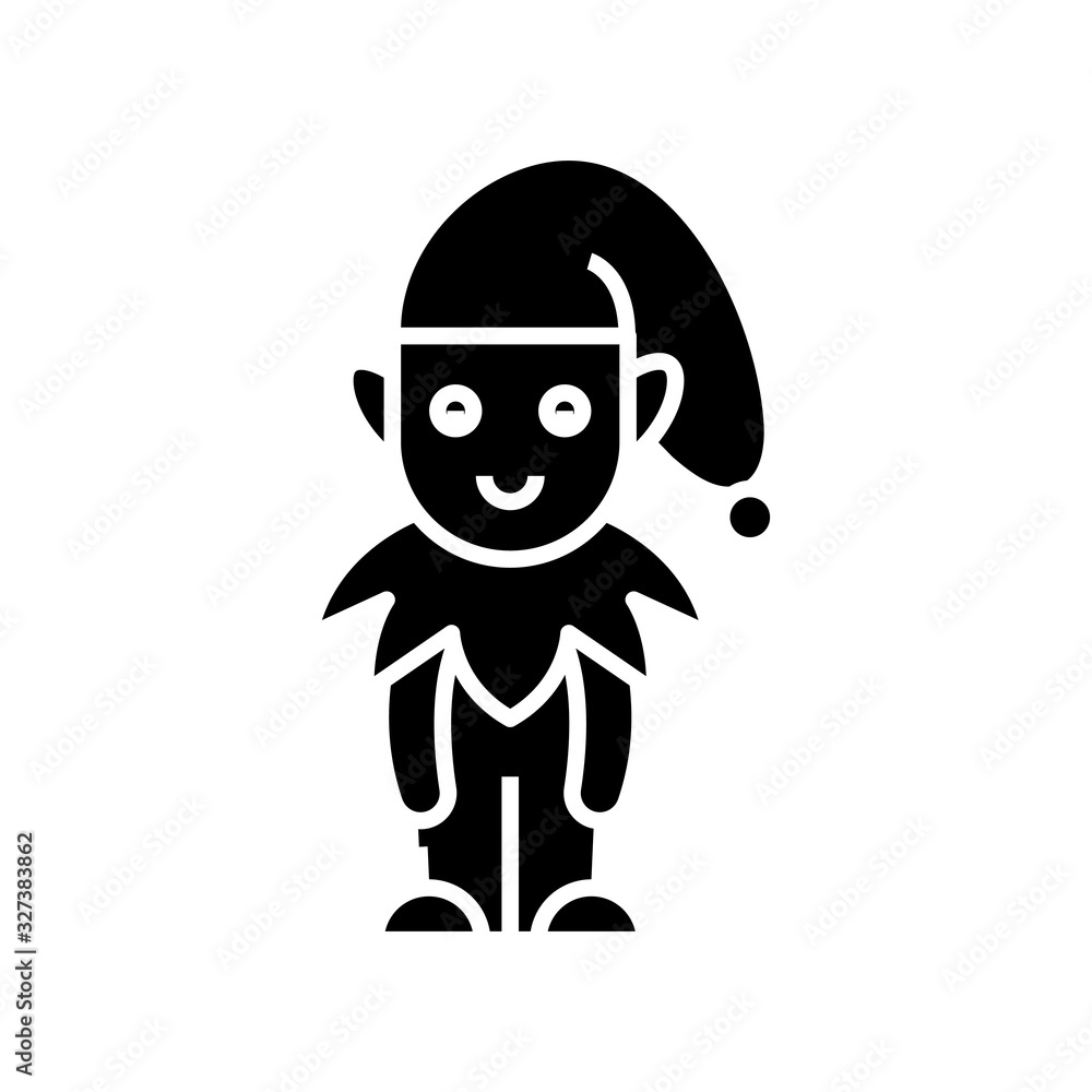 Home clown black icon, concept illustration, vector flat symbol, glyph sign. Home clown black icon, concept illustration, vector flat symbol, glyph sign.