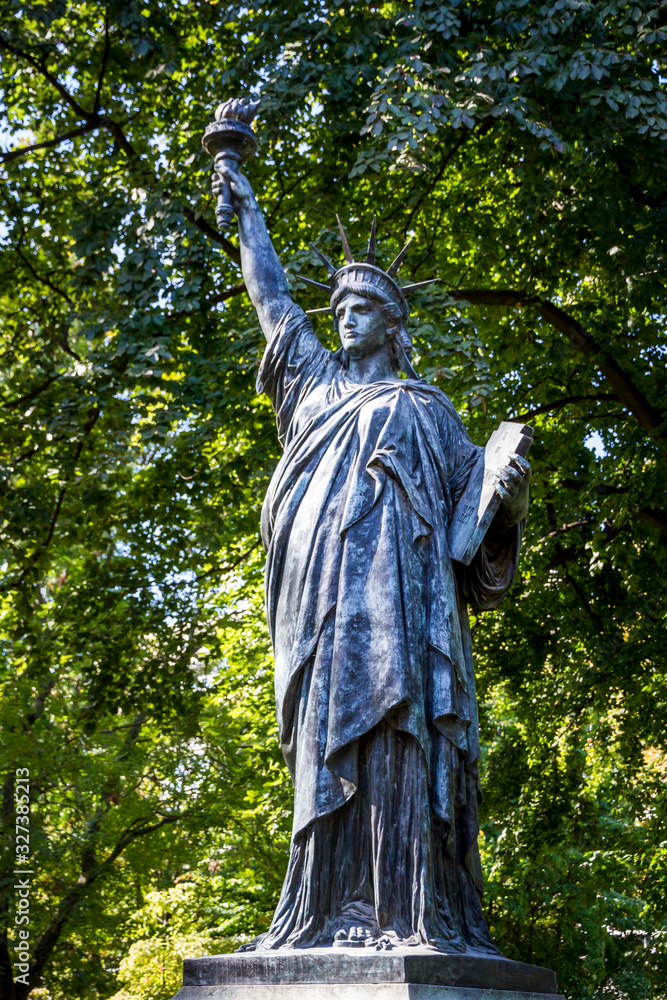 The statue of liberty in Luxembourg Gardens, Paris The statue of liberty in Luxembourg Gardens, Paris