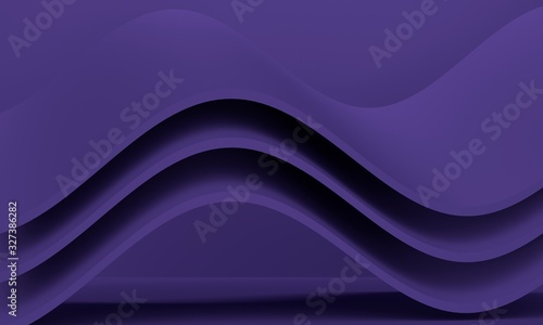 Abstract background with wave. 3d rendering
