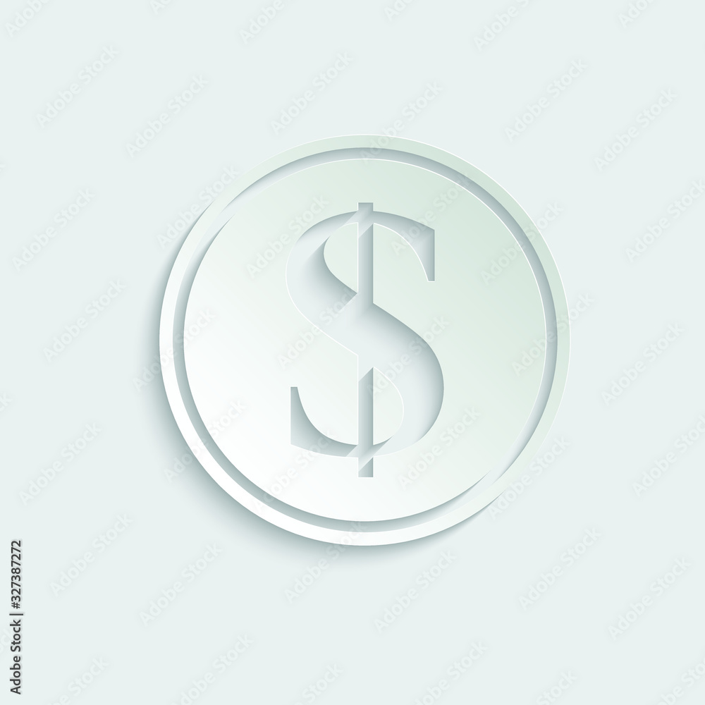 paper dollar icon. dollar sign. vector paper dollar icon. dollar sign. vector