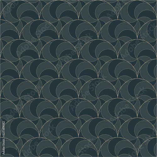 Seamless Vector Pattern. Editable strokes, luxurious design. 