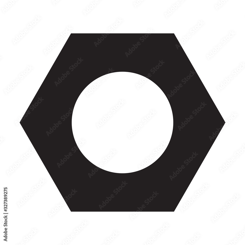 Rivet nut vector icon.Black vector icon isolated on white background rivet nut. Rivet nut vector icon.Black vector icon isolated on white background rivet nut.