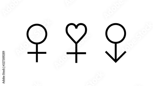 Feminism vector elements.  Feminism banner design