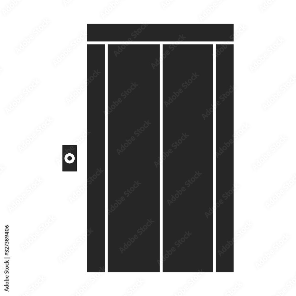 Lift vector icon.Black vector icon isolated on white background lift.