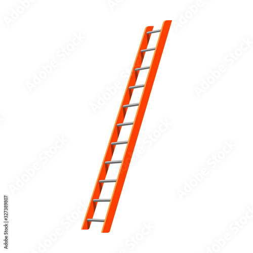 Ladder vector icon.Cartoon vector icon isolated on white background ladder.