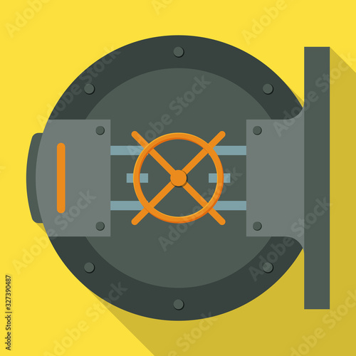 Door of storage vector icon.Flat vector icon isolated on white background door of storage .