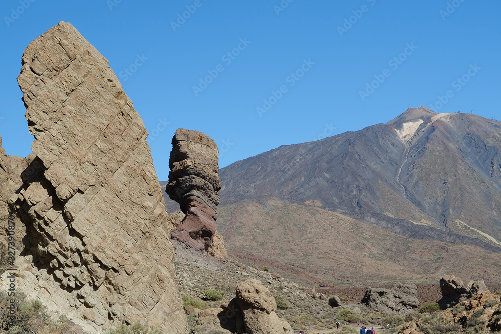 Volcanic rocks near Volcano Teide, Tenerife island, Spain