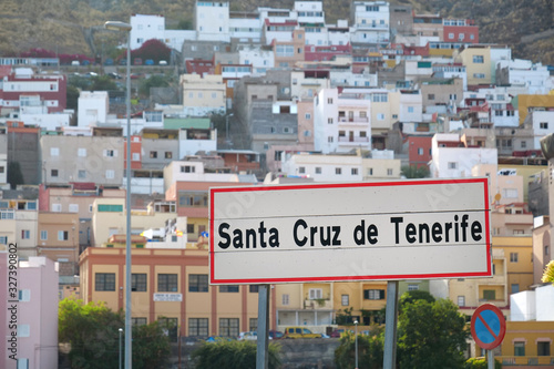 Entrance to city of Santa Cruz de Tenerife, Canary islands, Spain