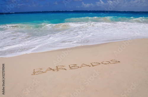 Barbados Inscribed in Sand © LivetImages