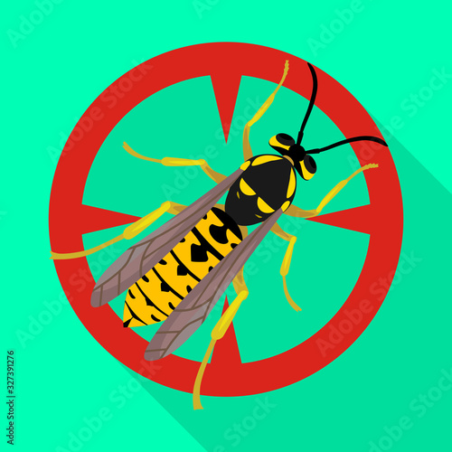 Hornet vector icon.Flat vector icon isolated on white background hornet.
